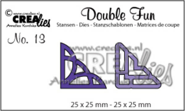 CREALIES CRAFTLINES CREALIES DOUBLE FUN CORNERS DIE SET