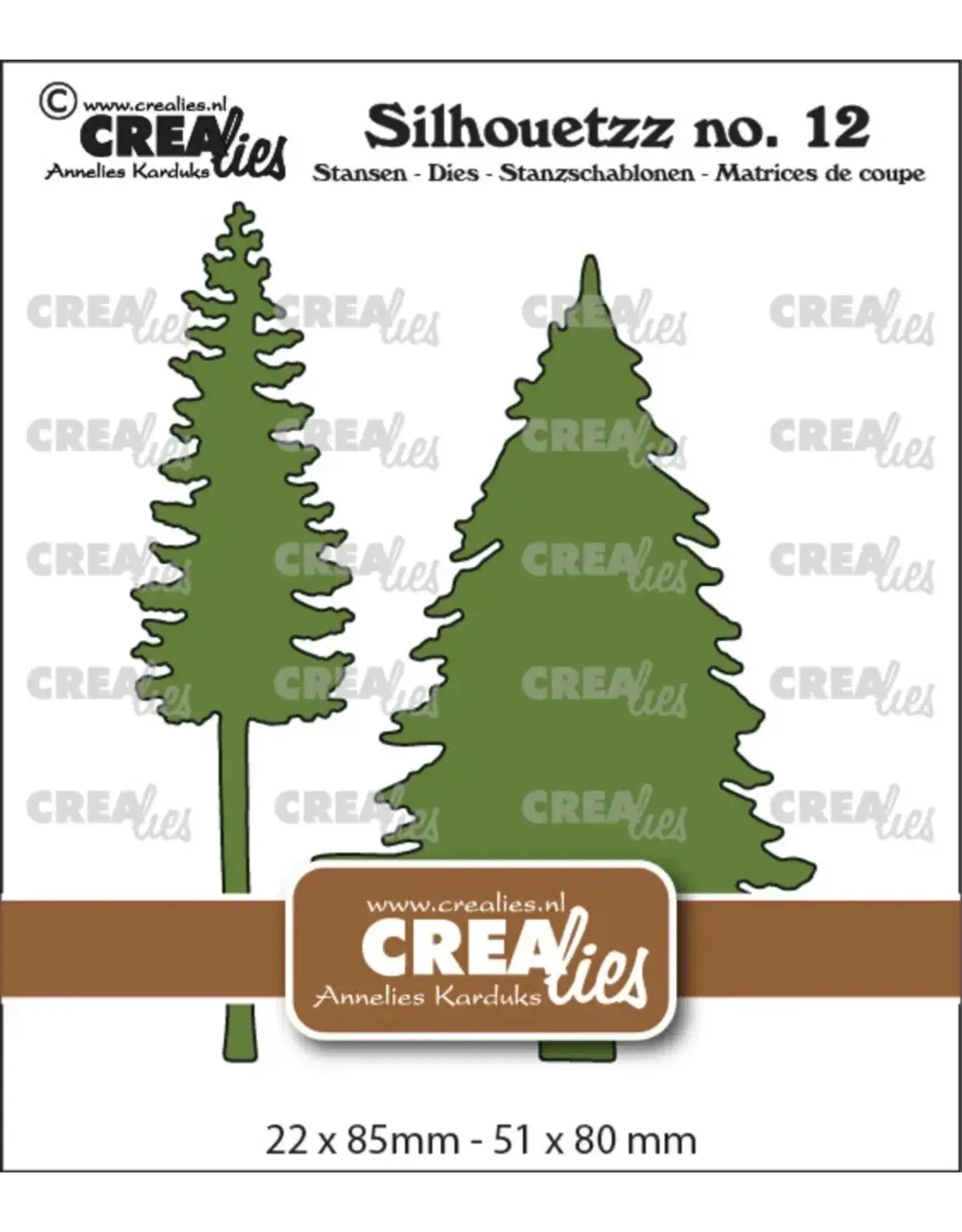 CRAFTLINES CRAFTLINES CREALIES SILHOUETZZ TREES B DIE SET
