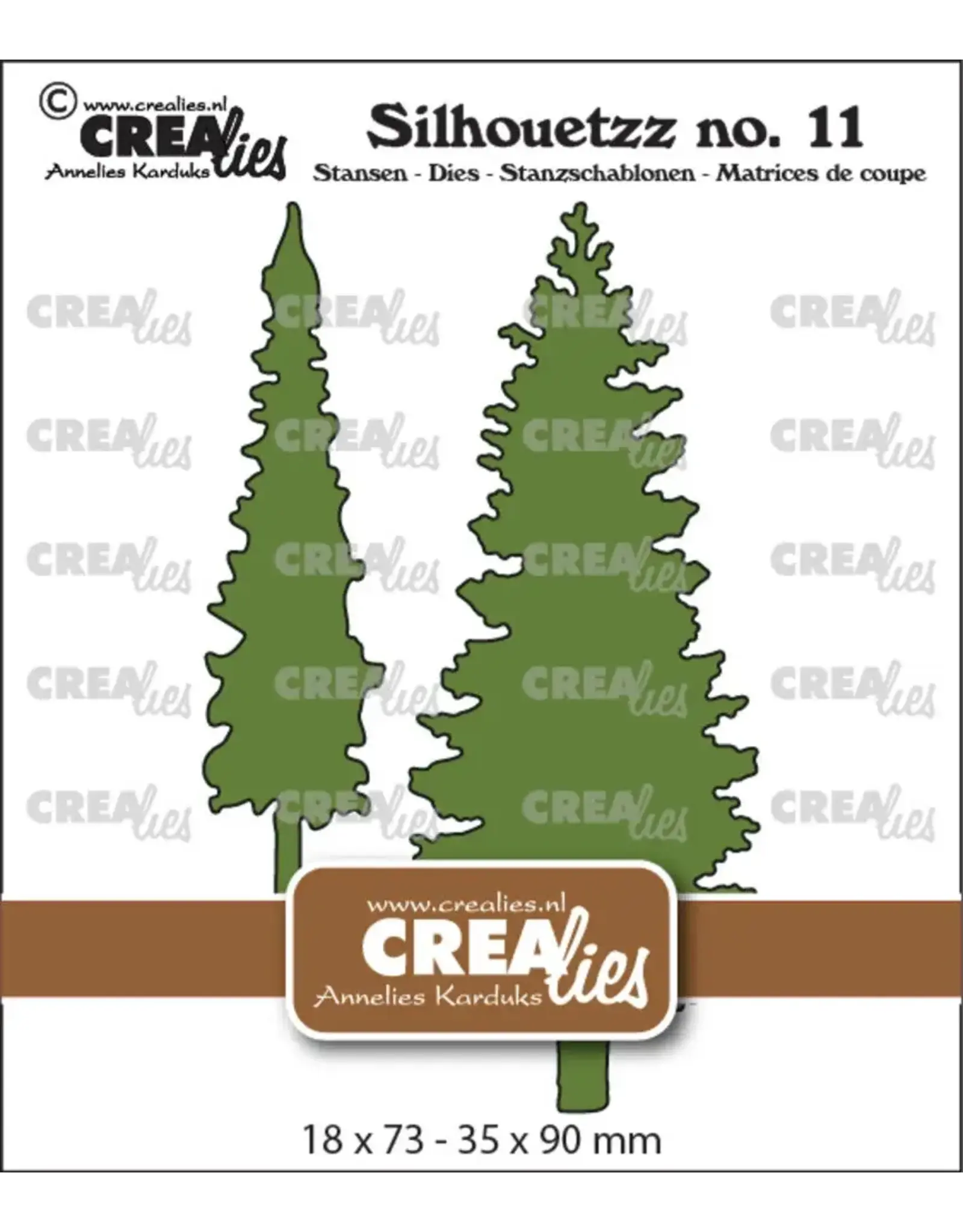 CRAFTLINES CRAFTLINES CREALIES SILHOUETZZ TREES A DIE SET
