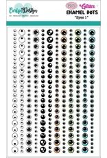 CRAFTLINES CRAFTLINES EYES 1 GLITTER ENAMEL DOTS
