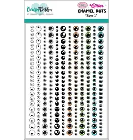 CRAFTLINES CRAFTLINES EYES 1 GLITTER ENAMEL DOTS