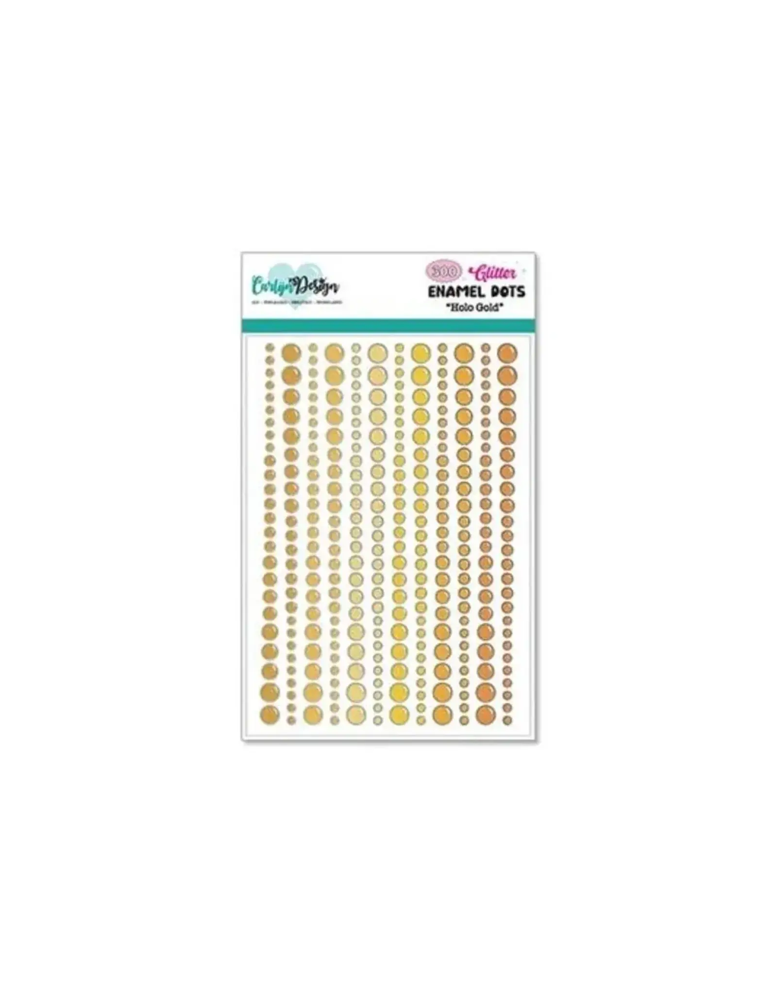 CREALIES CRAFTLINES HOLO GOLD GLITTER ENAMEL DOTS