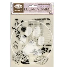 STAMPERIA STAMPERIA QUIET DAYS HYDRANGEA CLEAR STAMP SET
