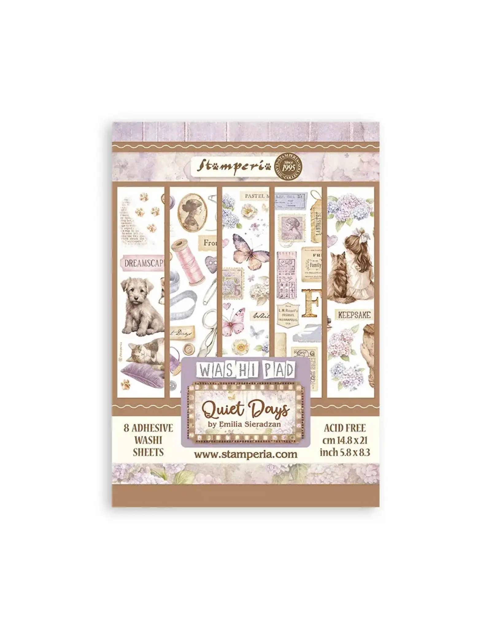 STAMPERIA STAMPERIA QUIET DAYS A5 WASHI PAD