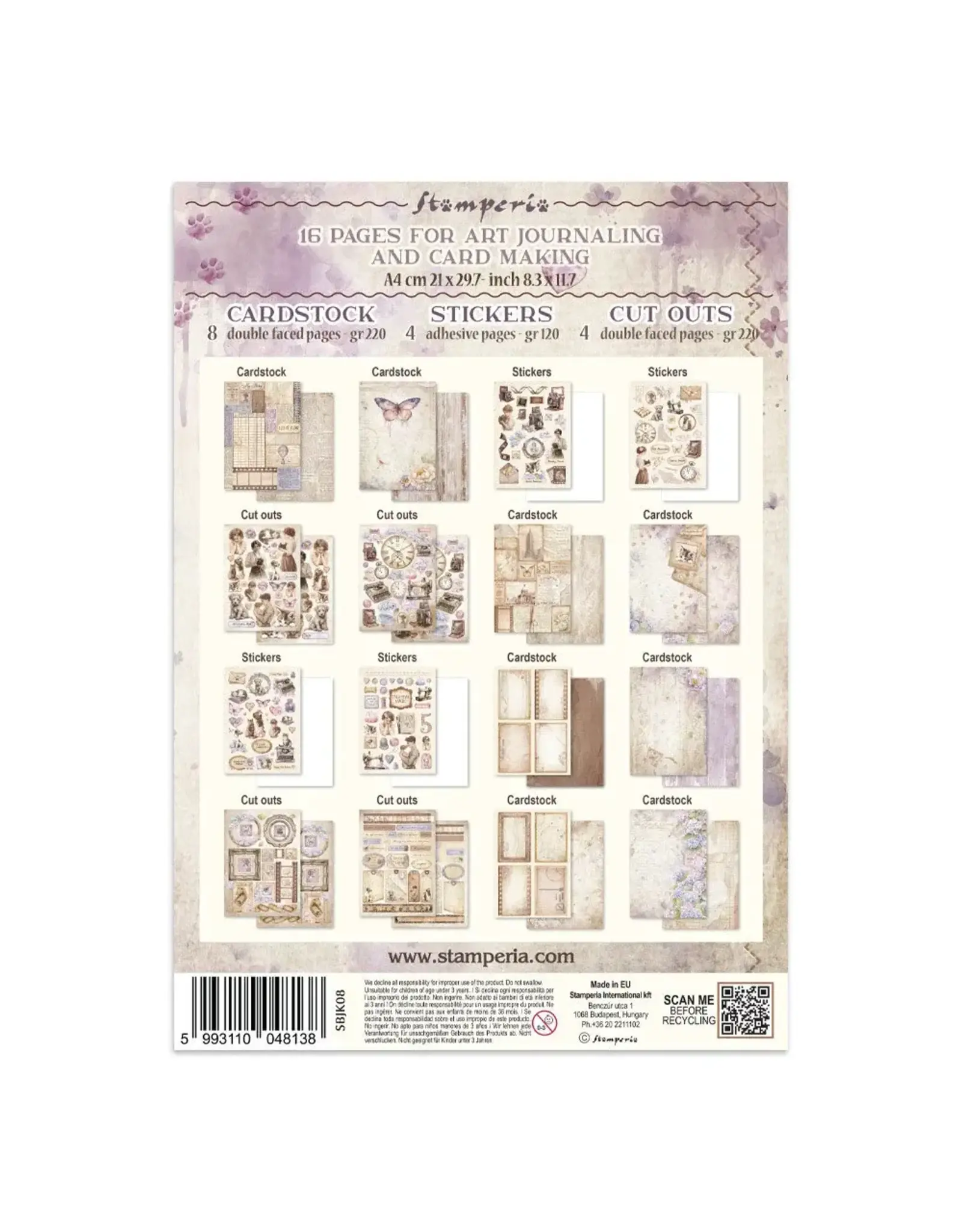 STAMPERIA STAMPERIA QUIET DAYS JUNK JOURNAL