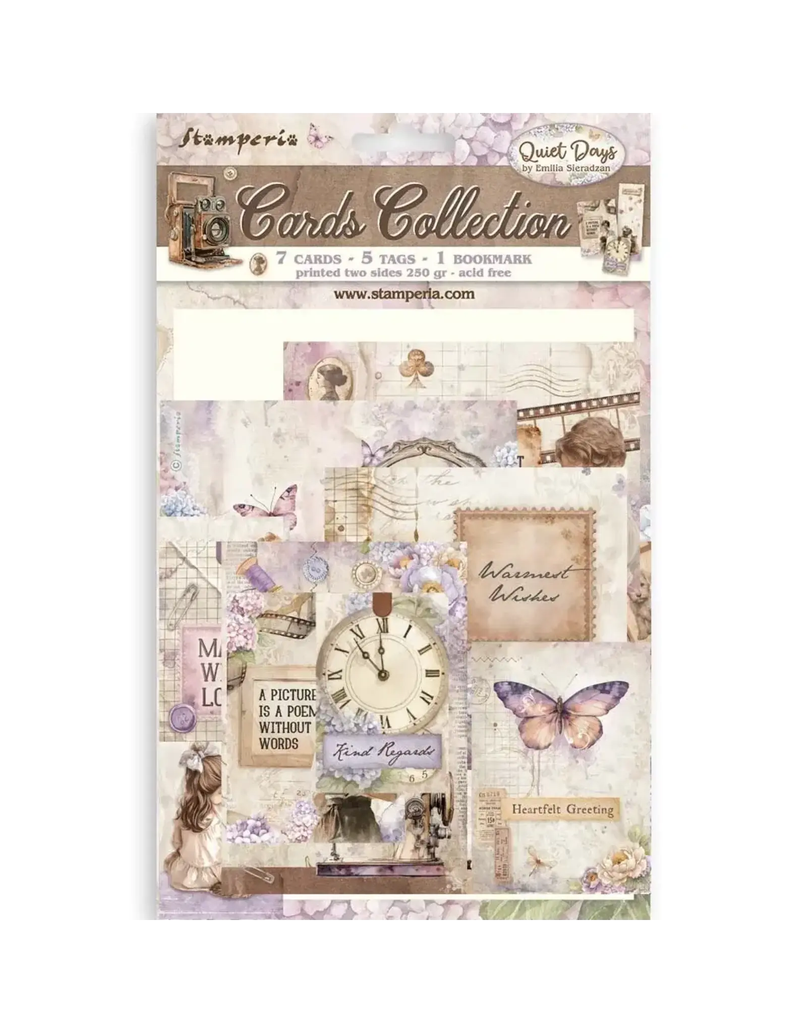 STAMPERIA STAMPERIA QUIET DAYS CARDS COLLECTION