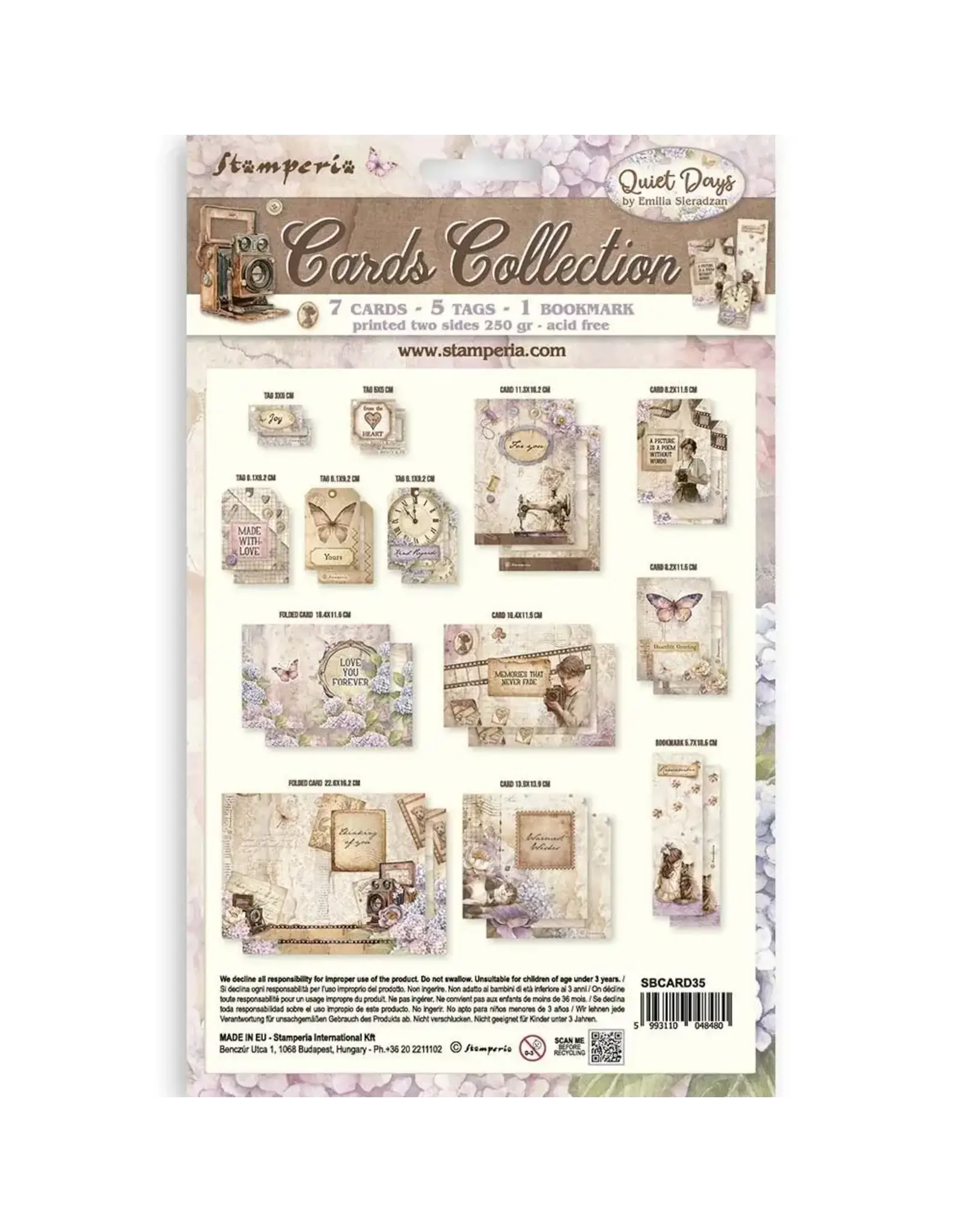 STAMPERIA STAMPERIA QUIET DAYS CARDS COLLECTION