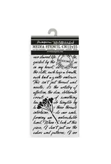 STAMPERIA STAMPERIA QUIET DAYS MANUSCRIPT 12x25cm STENCIL
