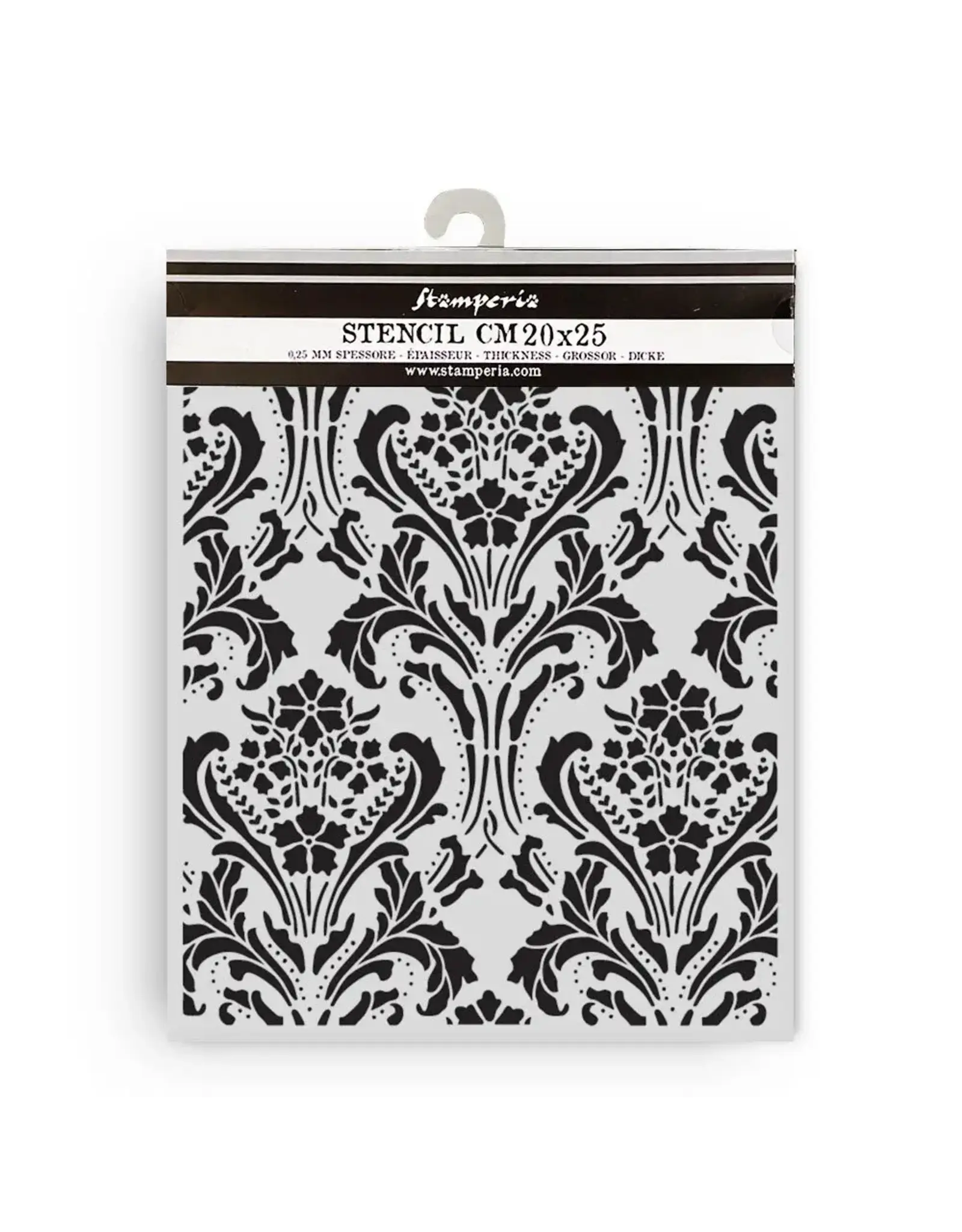 STAMPERIA STAMPERIA QUIET DAYS BAROQUE TAPESTRY 20x25cm STENCIL