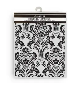 STAMPERIA STAMPERIA QUIET DAYS BAROQUE TAPESTRY 20x25cm STENCIL