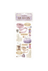 STAMPERIA STAMPERIA QUIET DAYS SEWING RUB-ON