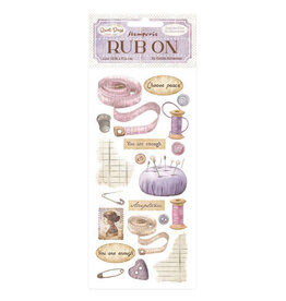 STAMPERIA STAMPERIA QUIET DAYS SEWING RUB-ON