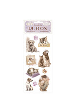 STAMPERIA STAMPERIA QUIET DAYS DOGS AND CATS RUB-ON