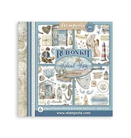 STAMPERIA STAMPERIA SILENT SEA ASSORTED RUB-ONS 6/PK