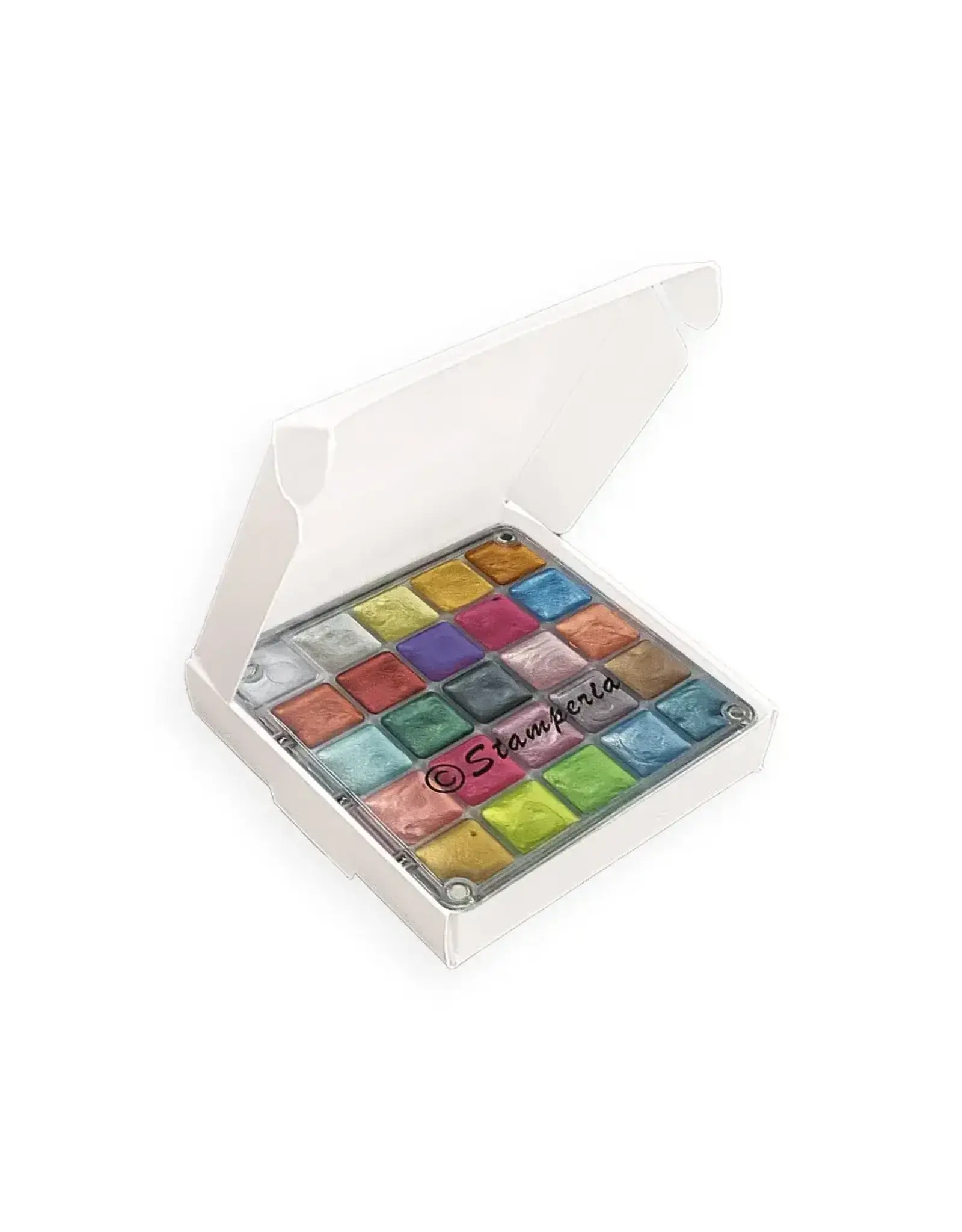 STAMPERIA STAMPERIA WATERCOLORS METALLIC PAINT SET 24/PK