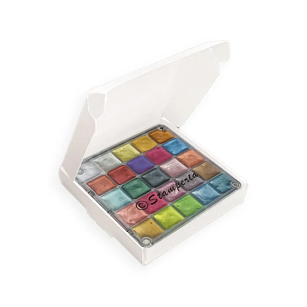 STAMPERIA STAMPERIA WATERCOLORS METALLIC PAINT SET 24/PK