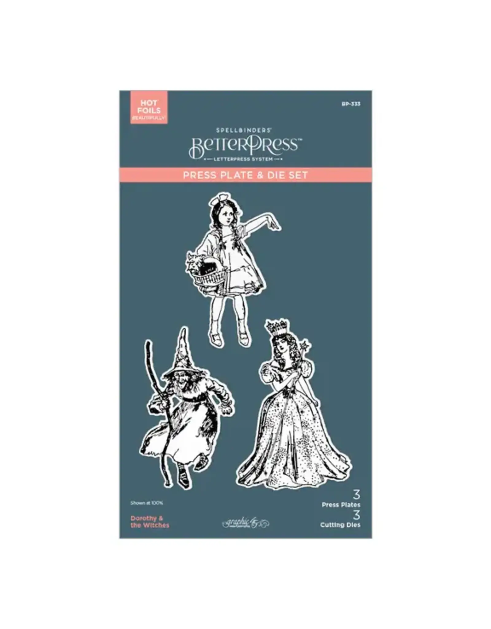 SPELLBINDERS SPELLBINDERS BETTERPRESS THE WONDER OF OZ DOROTHY & THE WITCHES PLATE & DIE SET