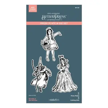 SPELLBINDERS SPELLBINDERS BETTERPRESS THE WONDER OF OZ DOROTHY & THE WITCHES PLATE & DIE SET