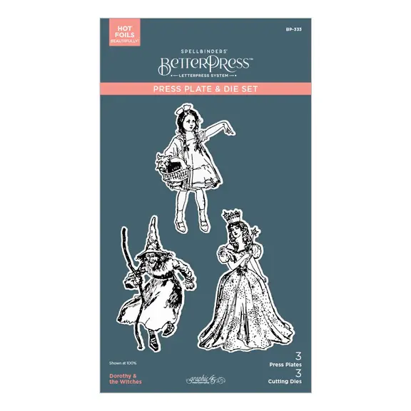 SPELLBINDERS SPELLBINDERS BETTERPRESS THE WONDER OF OZ DOROTHY & THE WITCHES PLATE & DIE SET