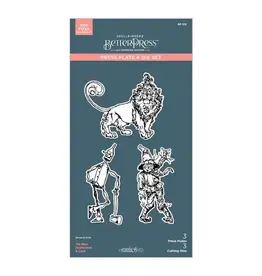 SPELLBINDERS SPELLBINDERS BETTERPRESS THE WONDER OF OZ TIN MAN, SCARECROW & THE LION PLATE & DIE SET