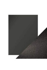 TONIC TONIC STUDIOS PEARLESCENT CARDSTOCK ONYX BLACK 8.5x11 5/PK