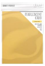 TONIC TONIC STUDIOS PEARLESCENT CARDSTOCK LEMON LUSTRE 8.5x11 5/PK