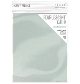 TONIC TONIC STUDIOS PEARLESCENT CARDSTOCK BLUE FROST 8.5x11 5/PK