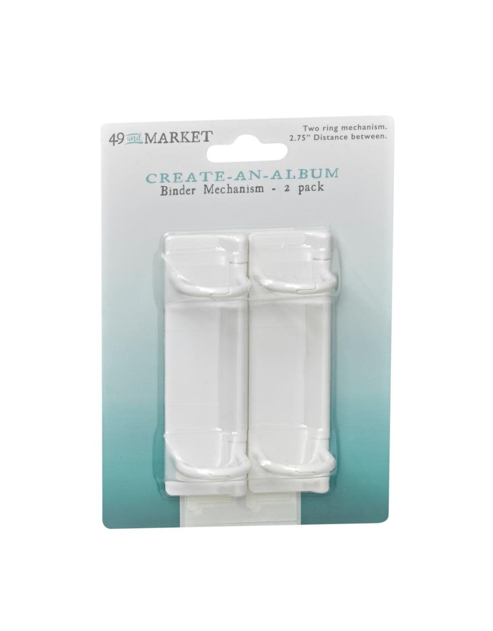 49 AND MARKET 49 AND MARKET CREATE-AN-ALBUM BINDER MECHANISM WHITE