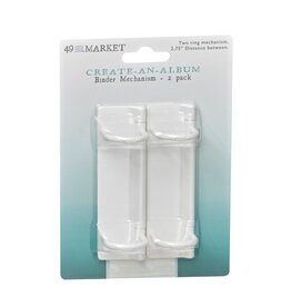 49 AND MARKET 49 AND MARKET CREATE-AN-ALBUM BINDER MECHANISM WHITE