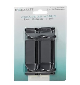 49 AND MARKET 49 AND MARKET CREATE-AN-ALBUM BINDER MECHANISM BLACK