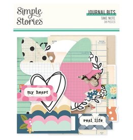 SIMPLE STORIES SIMPLE STORIES TAKE NOTE JOURNAL BITS & PIECES 38/PK