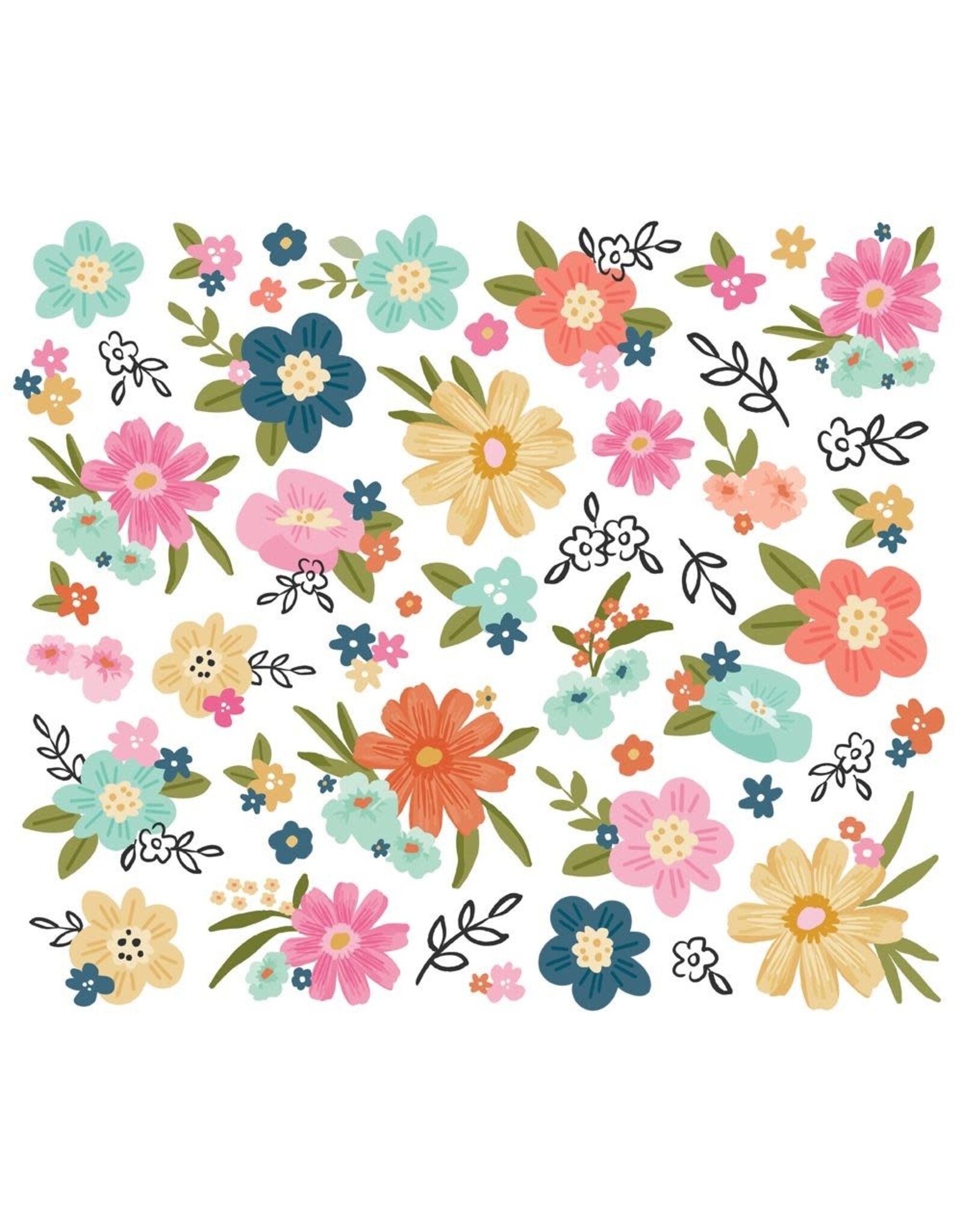 SIMPLE STORIES SIMPLE STORIES TAKE NOTE FLORAL BITS & PIECES 48/PK