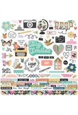SIMPLE STORIES SIMPLE STORIES TAKE NOTE 12x12 CARDSTOCK STICKERS