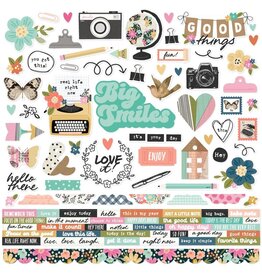 SIMPLE STORIES SIMPLE STORIES TAKE NOTE 12x12 CARDSTOCK STICKERS
