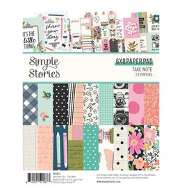 SIMPLE STORIES SIMPLE STORIES TAKE NOTE 6x8 PAPER PAD 24 SHEETS