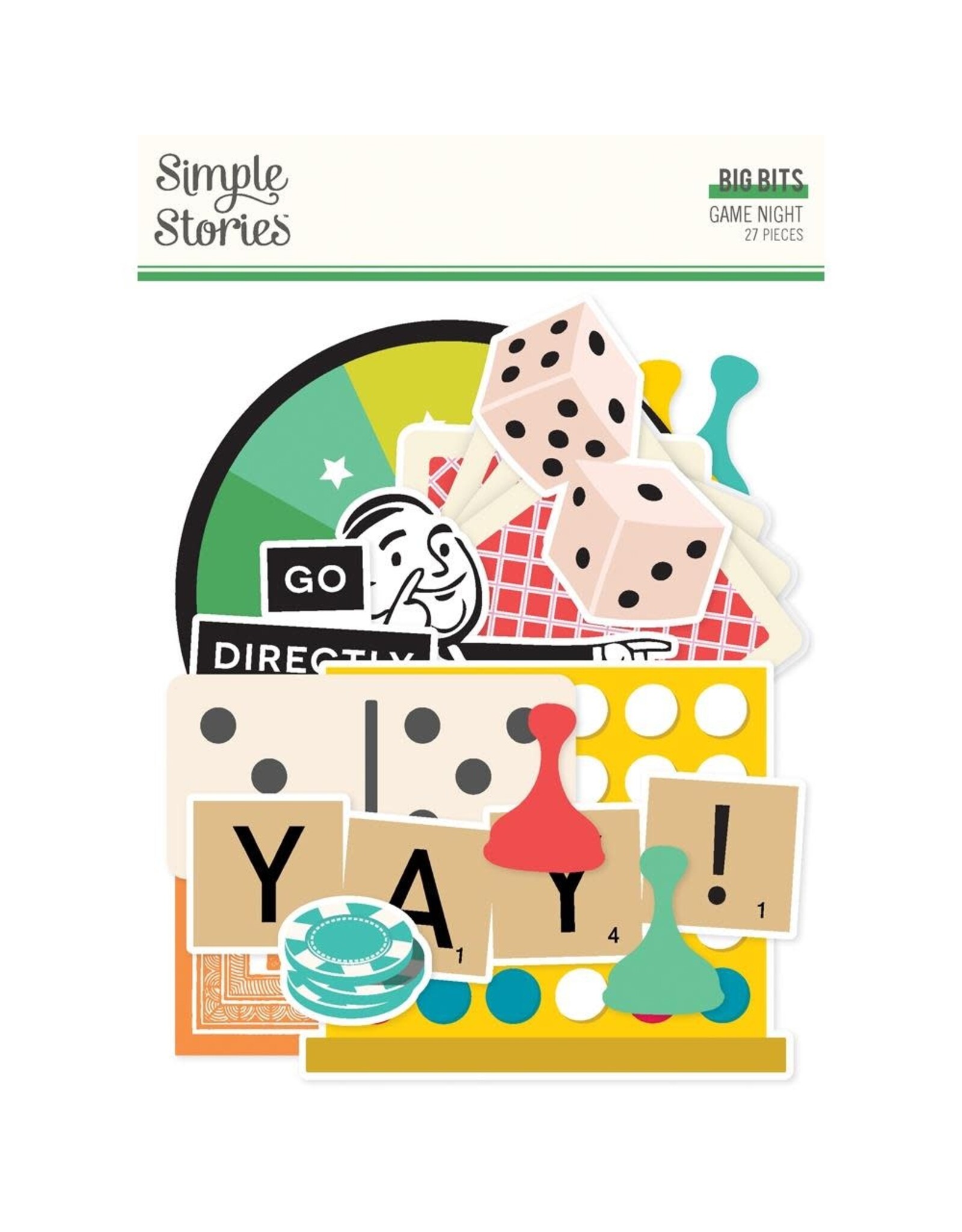 SIMPLE STORIES SIMPLE STORIES GAME NIGHT BIG BITS & PIECES 27/PK