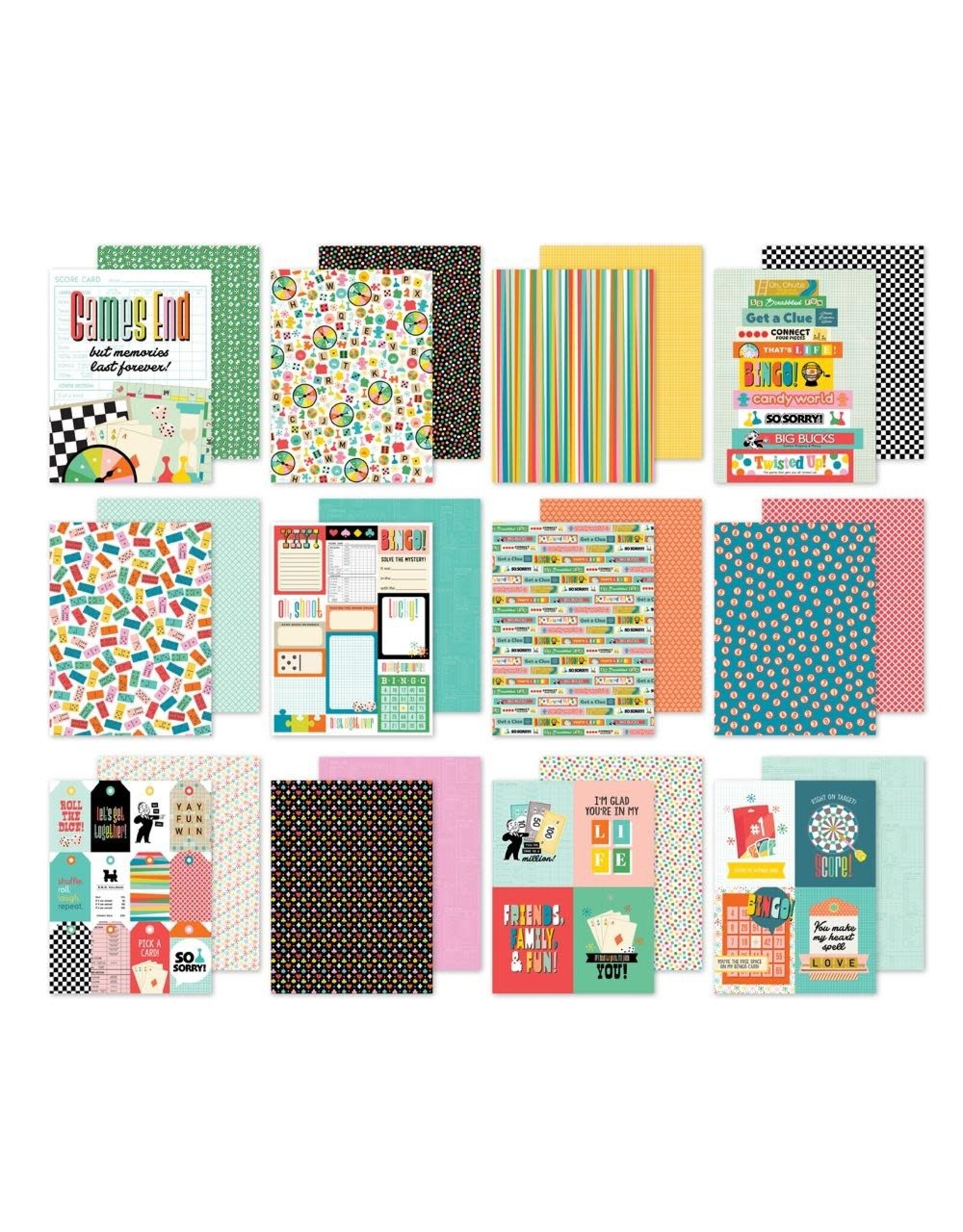 SIMPLE STORIES SIMPLE STORIES GAME NIGHT 6x8 PAPER PAD 24 SHEETS