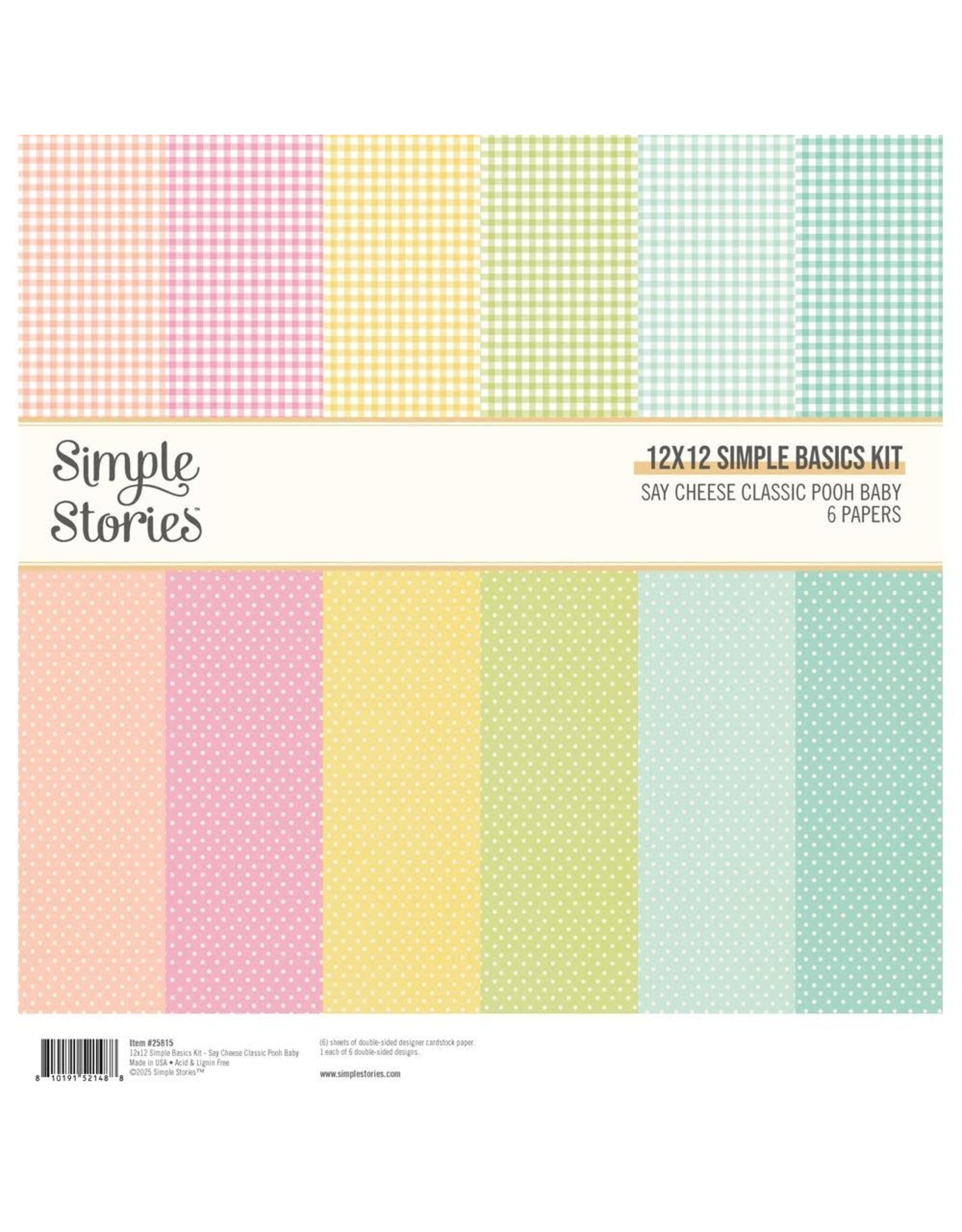 SIMPLE STORIES SIMPLE STORIES CLASSIC POOH BABY 12x12 BASICS KIT