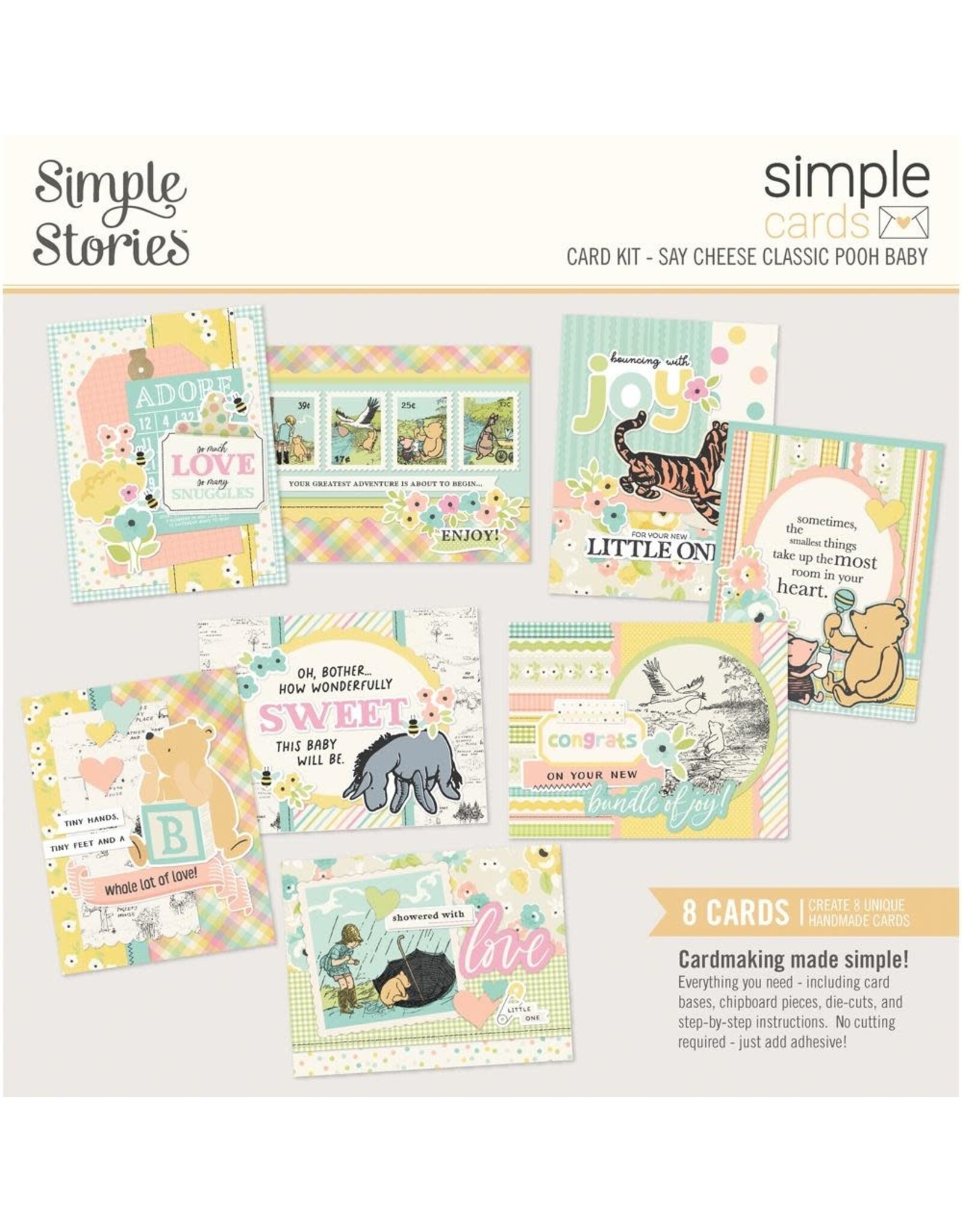 SIMPLE STORIES SIMPLE STORIES SIMPLE CARDS CLASSIC POOH BABY CARD KIT
