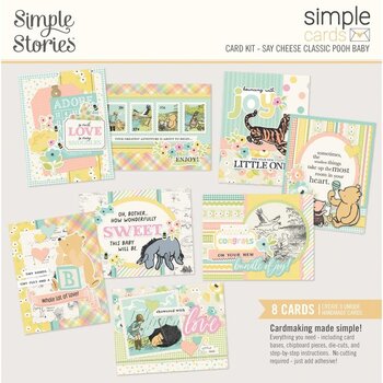 SIMPLE STORIES SIMPLE STORIES SIMPLE CARDS CLASSIC POOH BABY CARD KIT