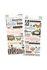 SIMPLE STORIES SIMPLE STORIES SIMPLE VINTAGE JUNK DRAWER FOAM STICKERS 72/PK