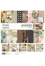 SIMPLE STORIES SIMPLE STORIES SIMPLE VINTAGE JUNK DRAWER 12x12 COLLECTION KIT