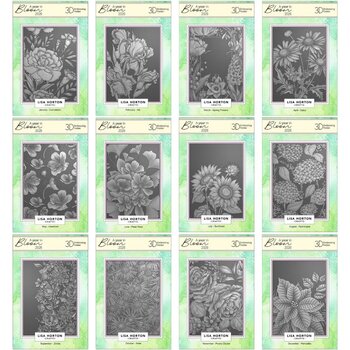 LISA HORTON CRAFTS LISA HORTON CRAFTS A YEAR IN BLOOM 2026 LIMITED EDITION A6 3D EMBOSSING FOLDER SET 12/PK