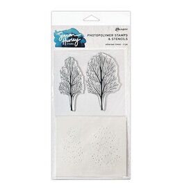 RANGER RANGER SIMON HURLEY CREATE ETHEREAL TREES CLEAR STAMP & STENCIL SET