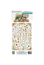 49 AND MARKET 49 AND MARKET WHISPERING WAY 6x12 LASER CUT WILDFLOWERS