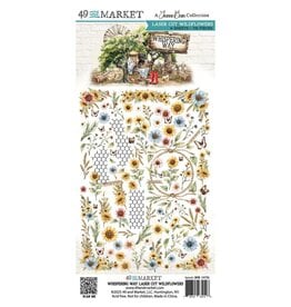 49 AND MARKET 49 AND MARKET WHISPERING WAY 6x12 LASER CUT WILDFLOWERS