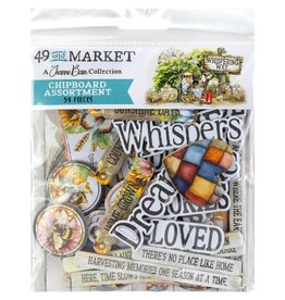 49 AND MARKET 49 AND MARKET WHISPERING WAY CHIPBOARD SET 58 PIECES