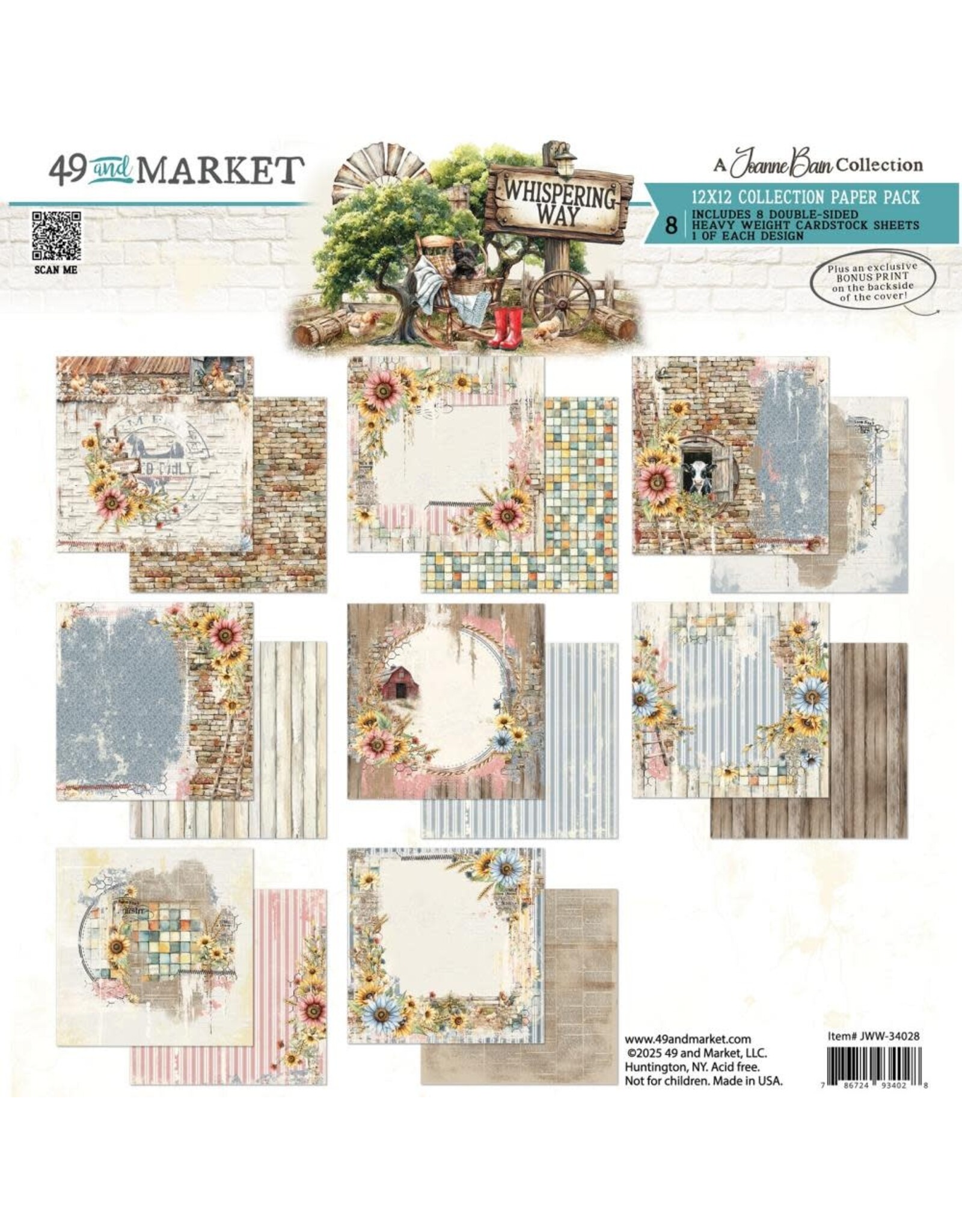 49 AND MARKET 49 AND MARKET WHISPERING WAY 12x12 COLLECTION PACK