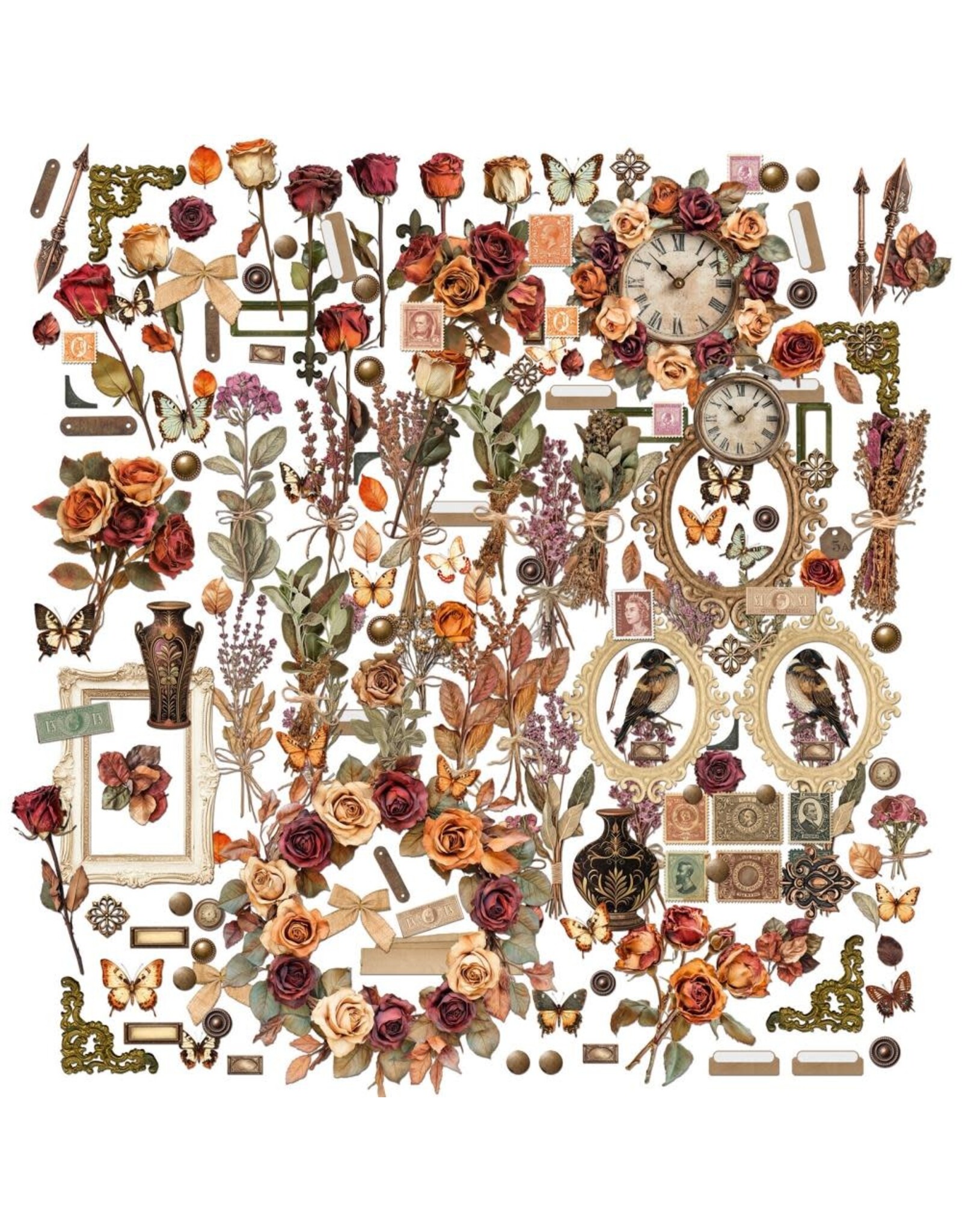 49 AND MARKET 49 AND MARKET NOSTALGIC MEMORIES 6x12 LASER CUT FLORAL