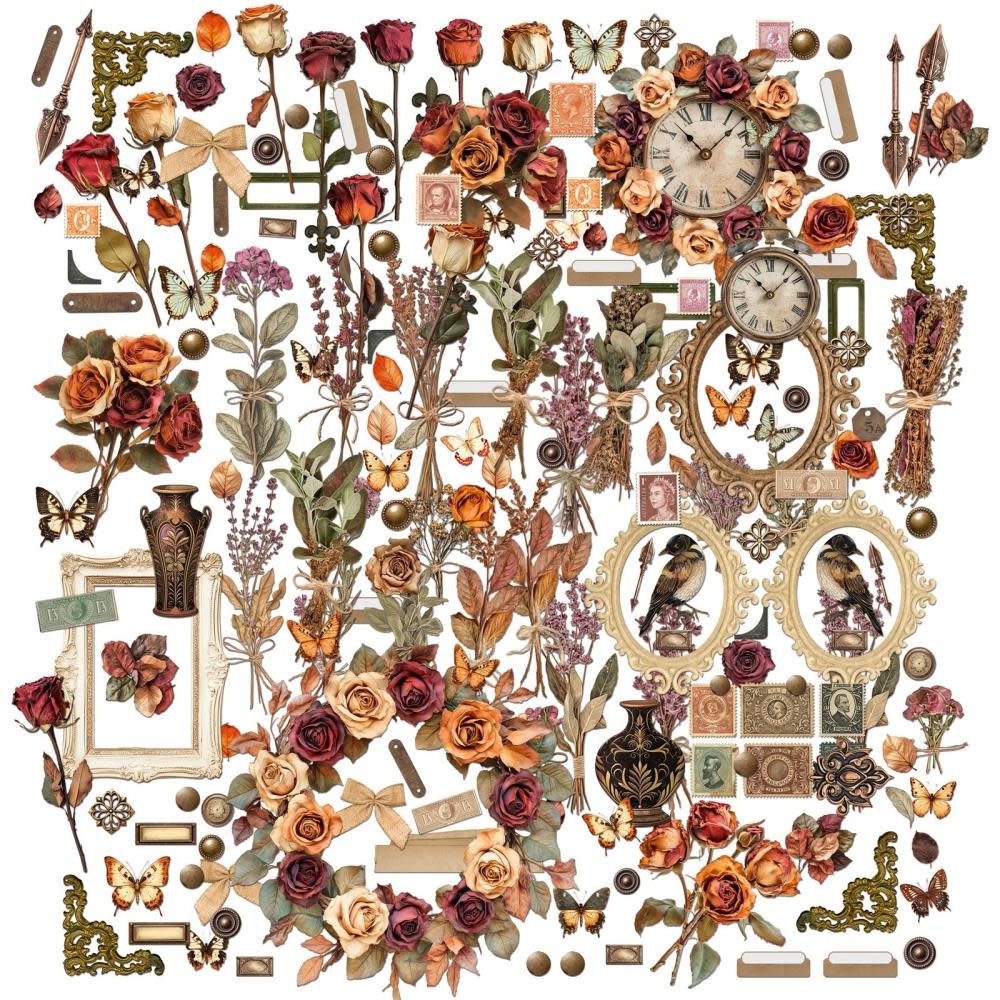 49 AND MARKET 49 AND MARKET NOSTALGIC MEMORIES 6x12 LASER CUT FLORAL